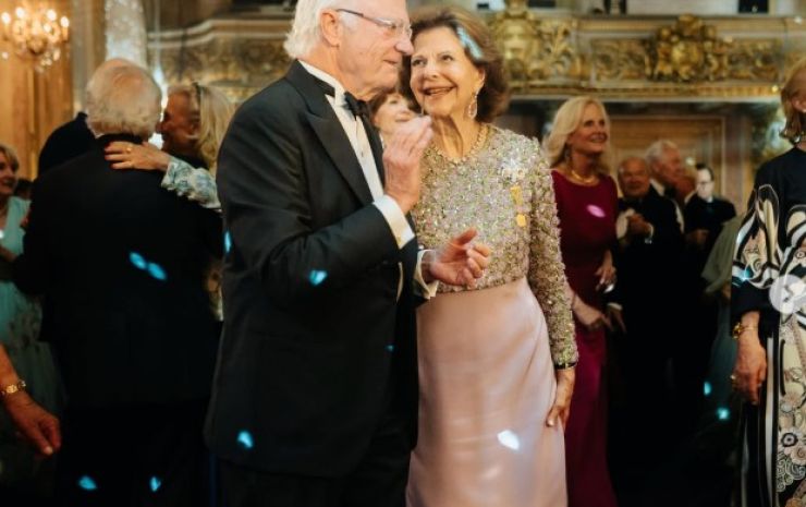Carlos Gustavo y Silvia de Suecia celebran medio siglo de amor con una histórica gala real